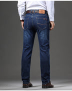 Pantalón vaquero hombre mezclilla elástica estilo recto - Bruno