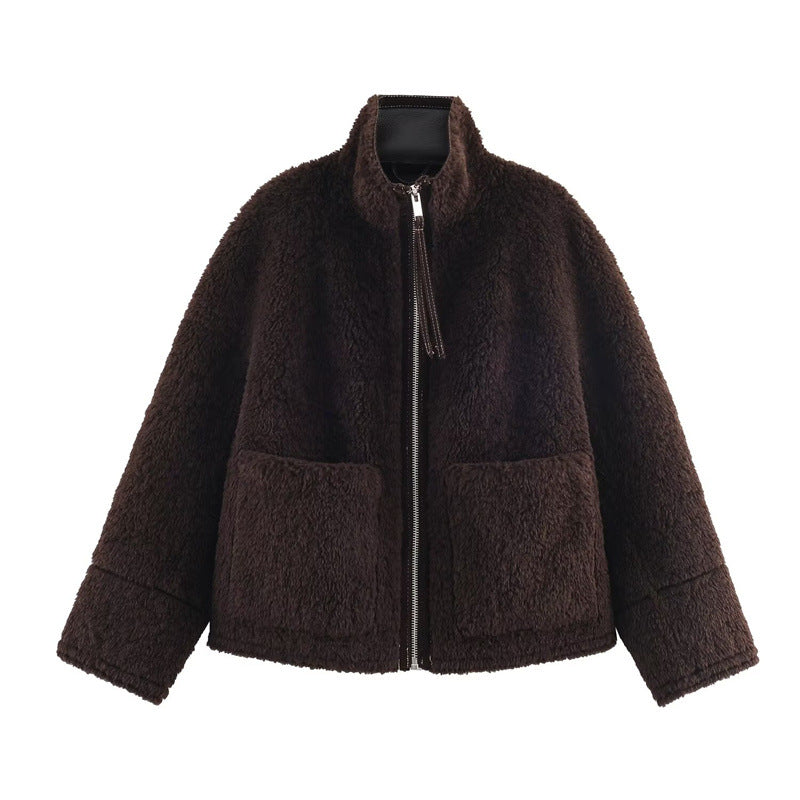 Chaqueta polar para mujer cierre frontal - Signe