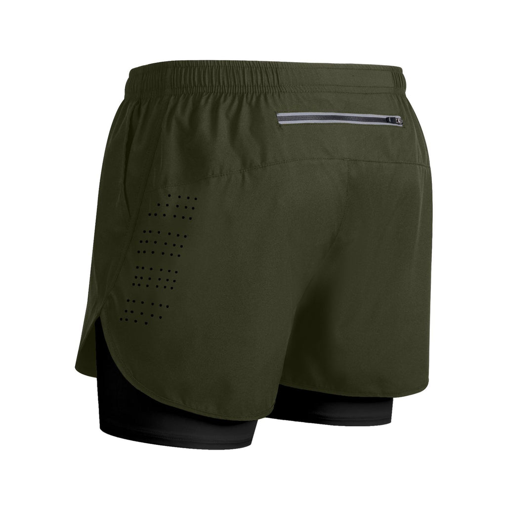 Shorts deportivos dry fit doble capa interior - Bjarn