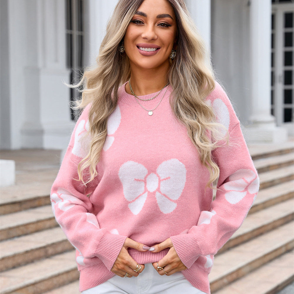 Pullover para mujer con estampado de moños - Freja