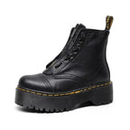 Leandra - Elegantes botas con plataforma de piel para un look de tendencia