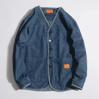 Chaqueta vaquera hombre cuello en V - Milo
