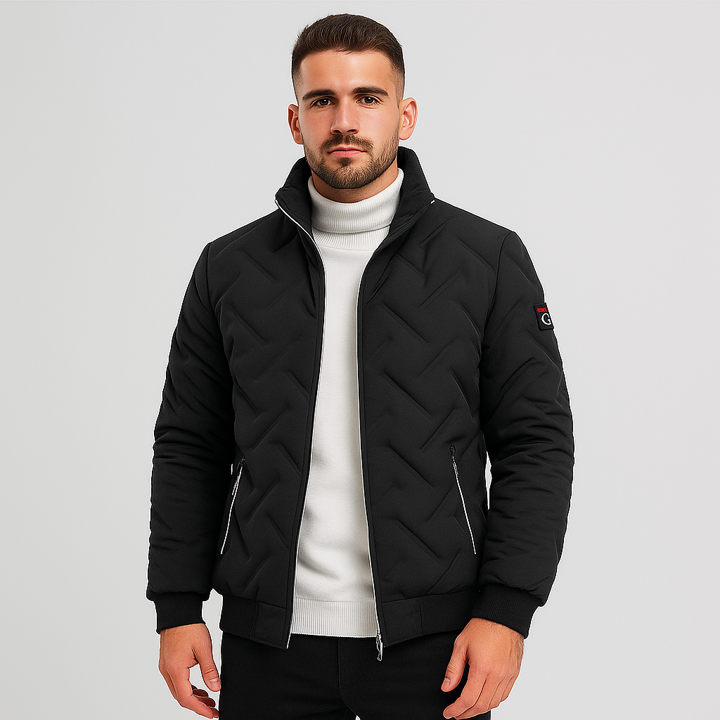 Chaqueta acolchada de hombre con cremallera - Franco