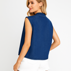 Chaleco denim para mujer estilo casual - Fiorenne