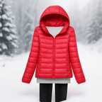 Chaqueta ligera acolchada con capucha versatil - Nora