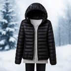 Chaqueta ligera acolchada con capucha versatil - Nora