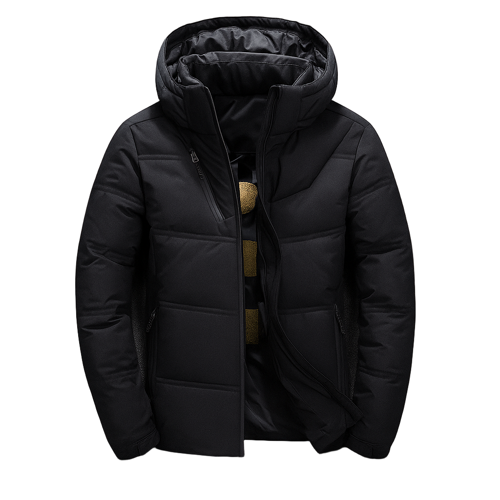 Chaqueta acolchada con capucha y diseño urbano - Narel