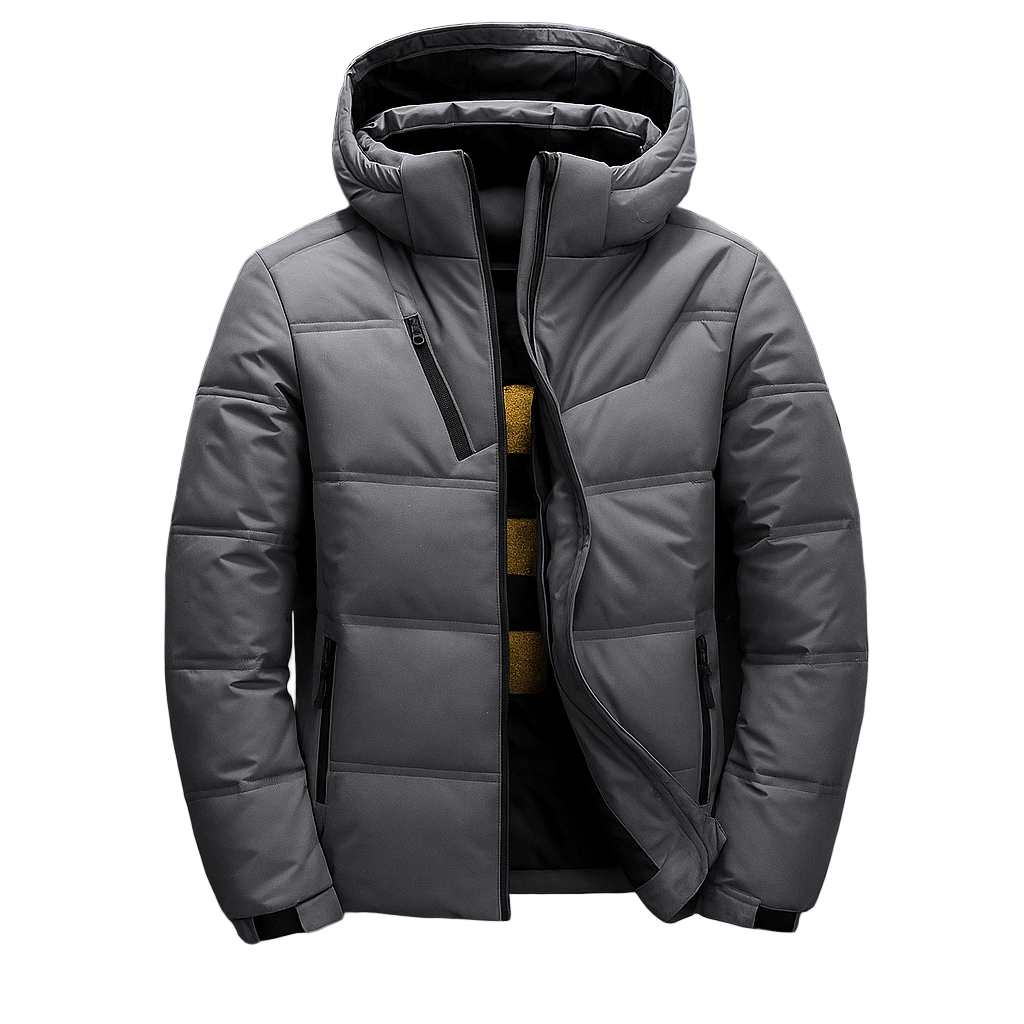 Chaqueta acolchada con capucha y diseño urbano - Narel
