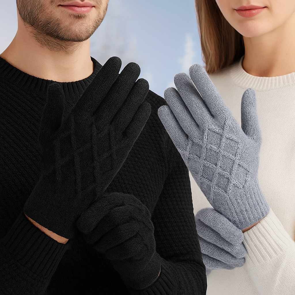 Guantes de invierno táctiles unisex tejido flexible - Eamon
