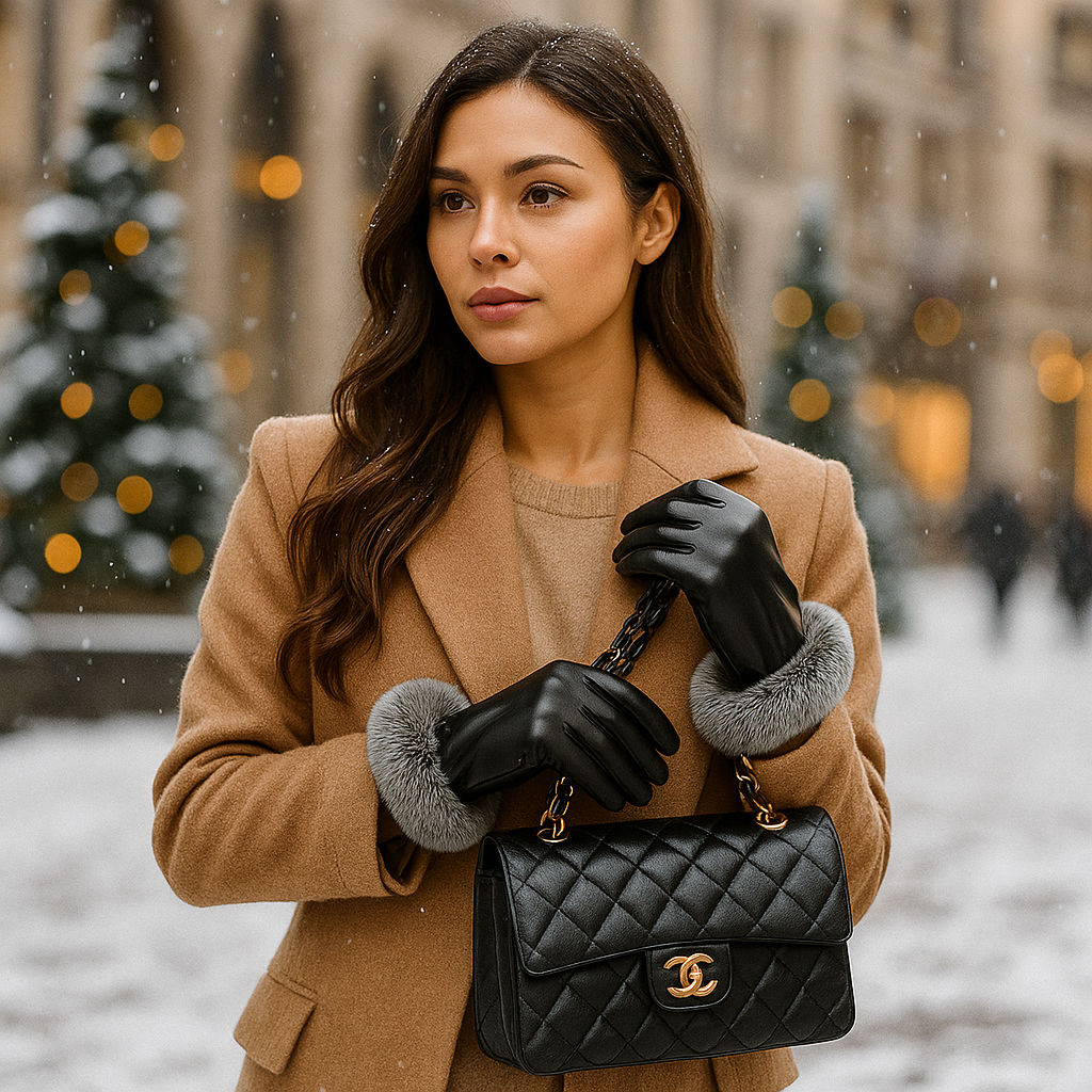 Guantes de invierno elegantes para mujer acabado suave - Eline