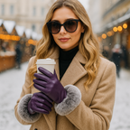 Guantes de invierno elegantes para mujer acabado suave - Eline