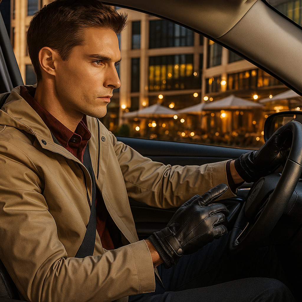 Guantes de cuero elegantes para hombre ajuste preciso - Markus