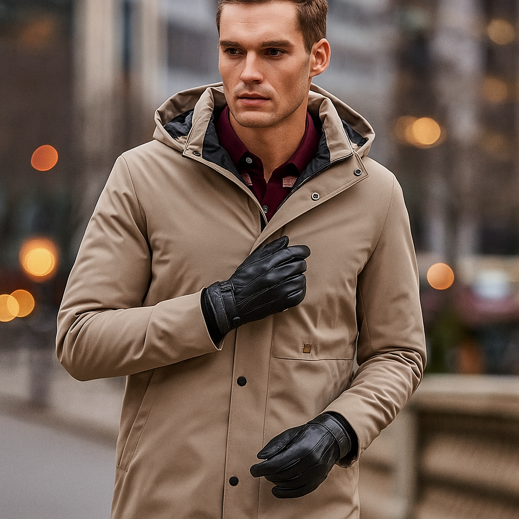 Guantes de cuero elegantes para hombre ajuste preciso - Markus