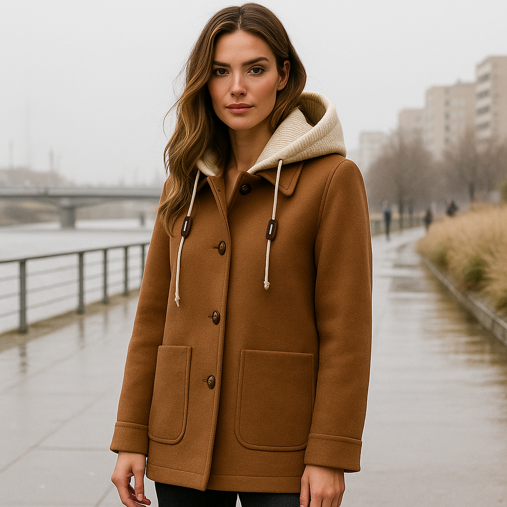 Abrigo para mujer con capucha - Maelle
