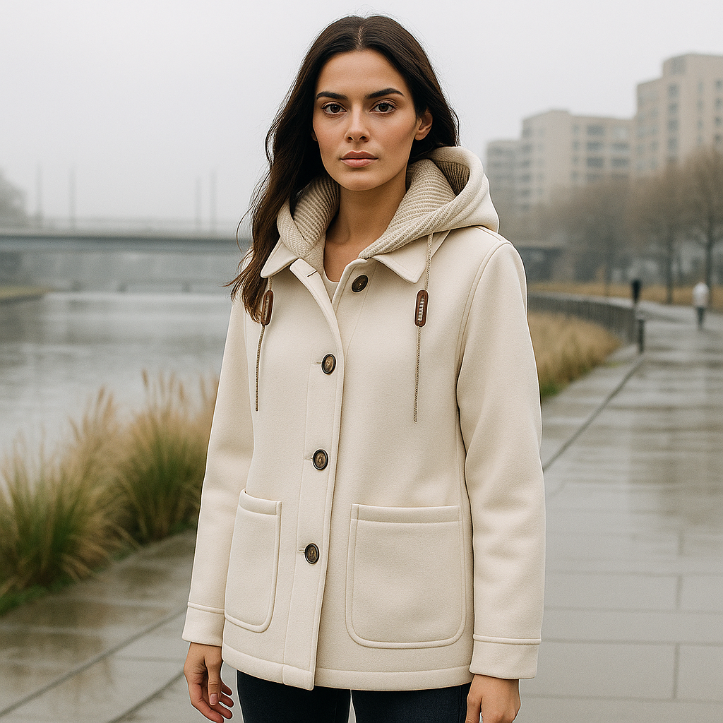 Abrigo para mujer con capucha - Maelle