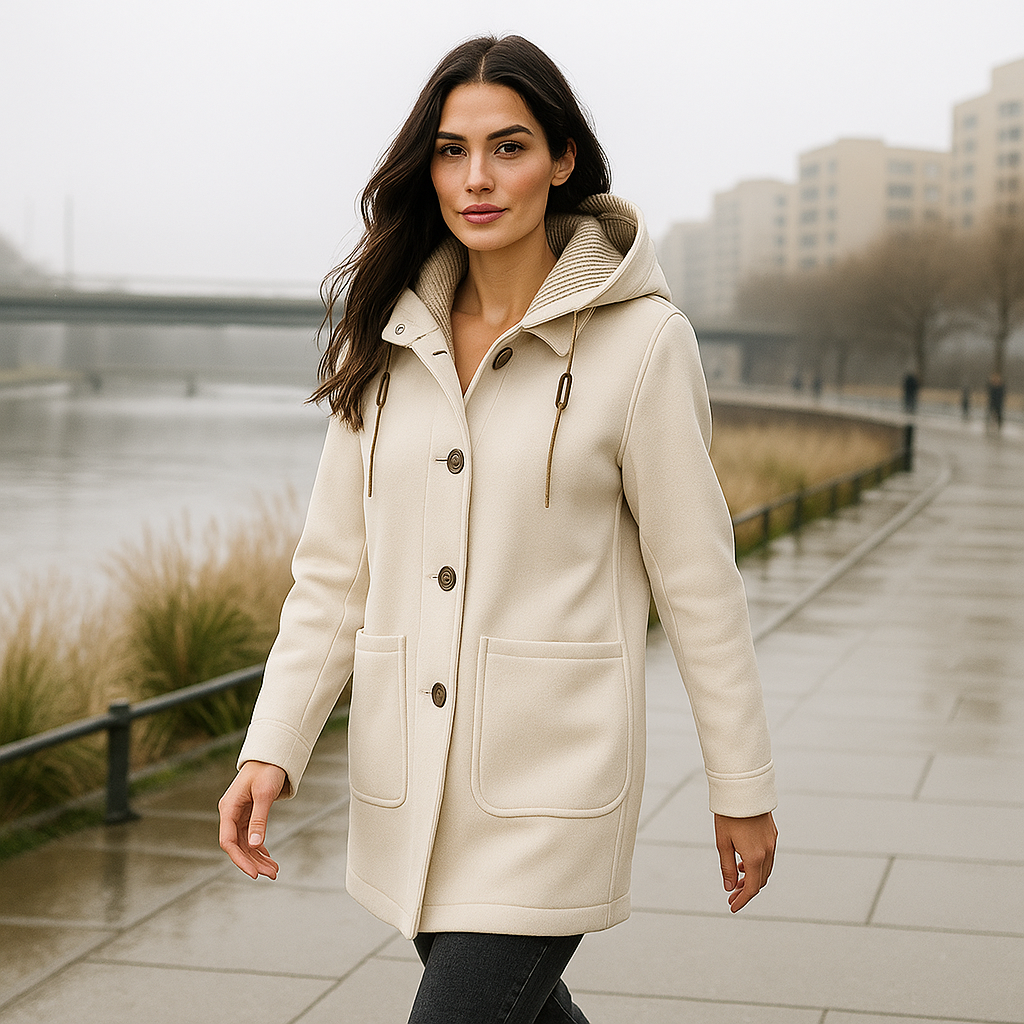 Abrigo para mujer con capucha - Maelle