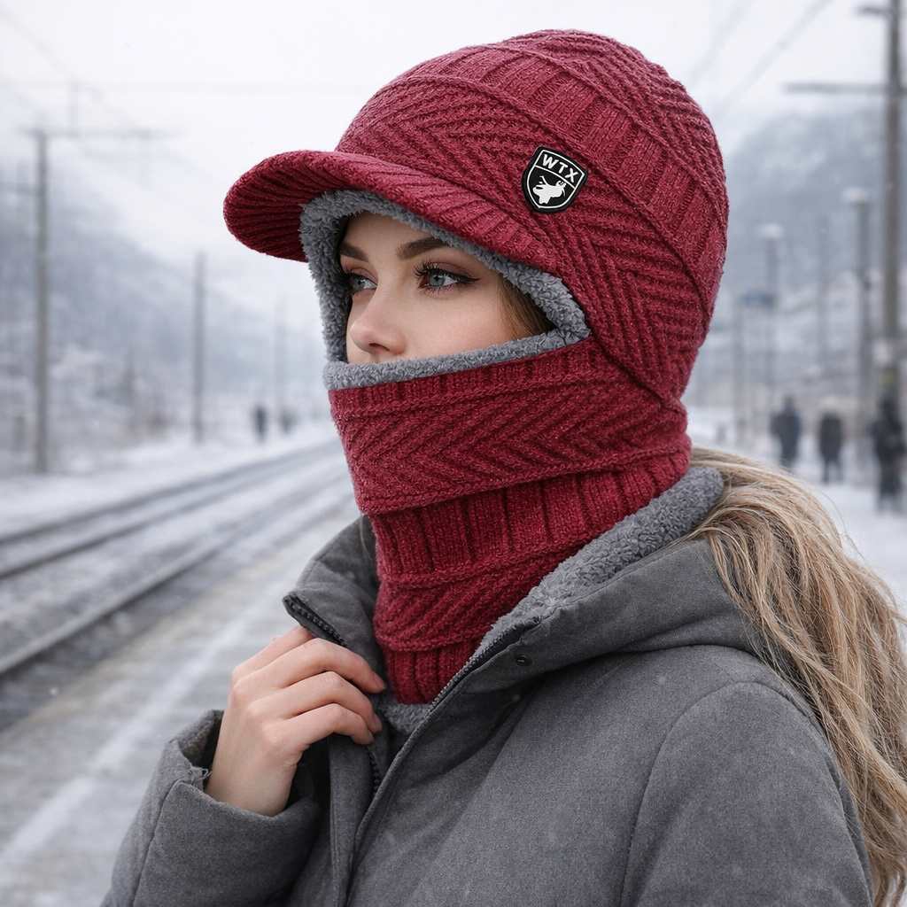 Pasamontañas de invierno de punto unisex  - Moab
