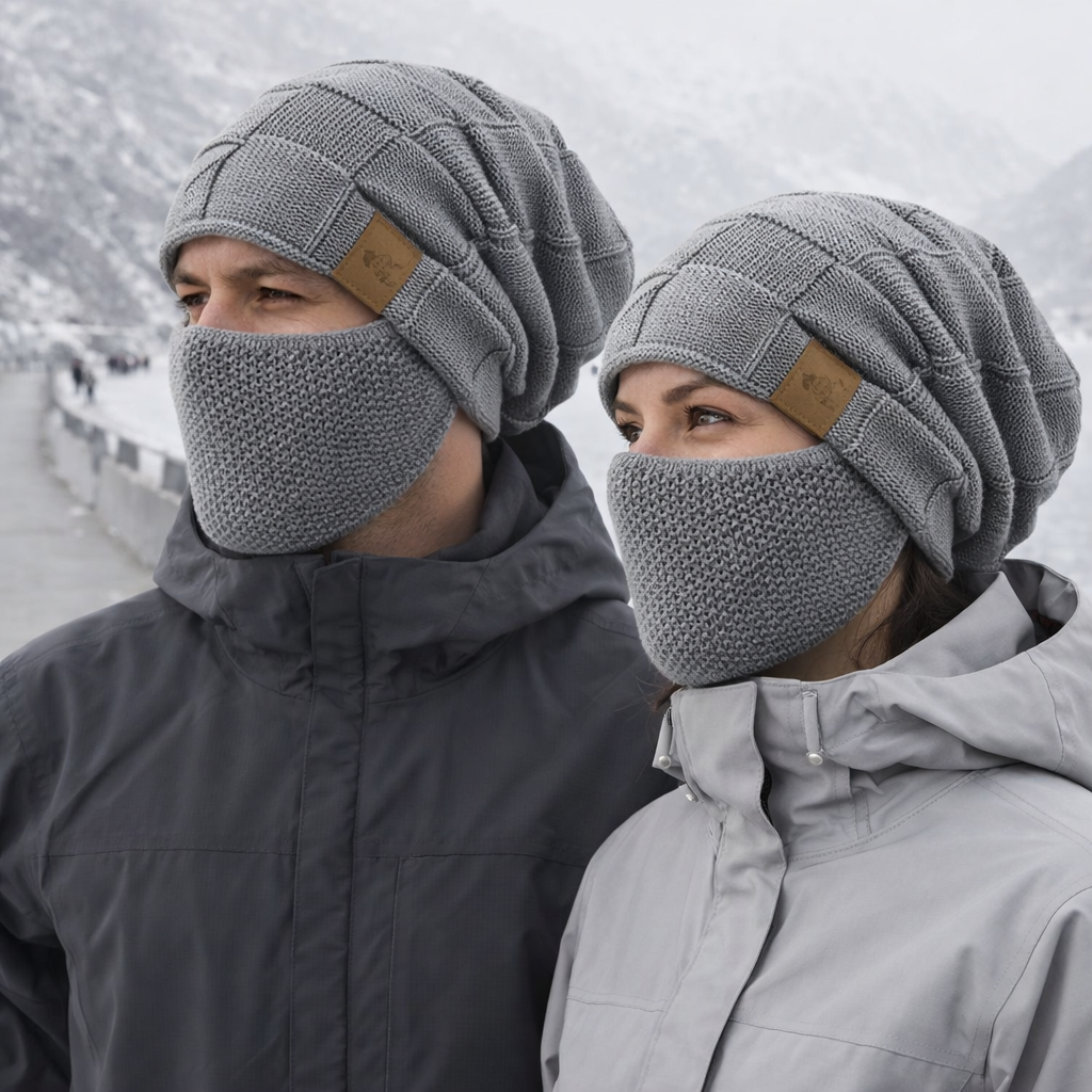 Pasamontañas de punto de invierno unisex - Billie
