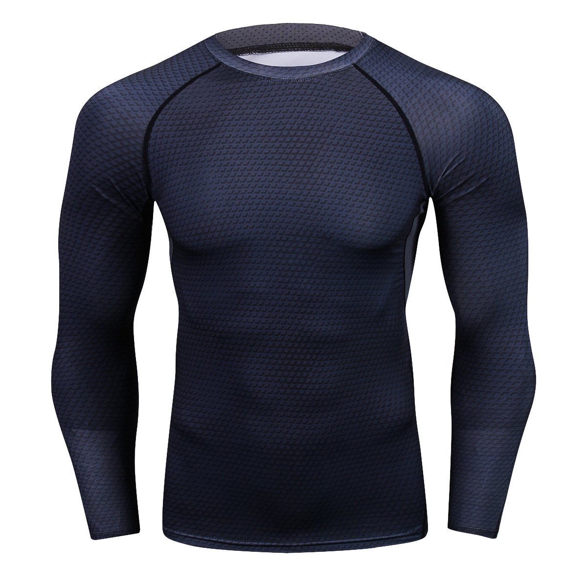 Camiseta deportiva dry fit para hombre manga larga entrenamiento - Roshfran