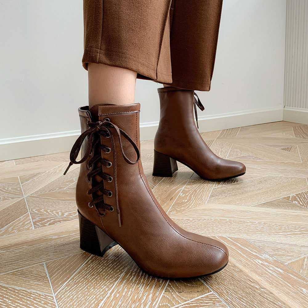 Botines vintage con cordones - Nova