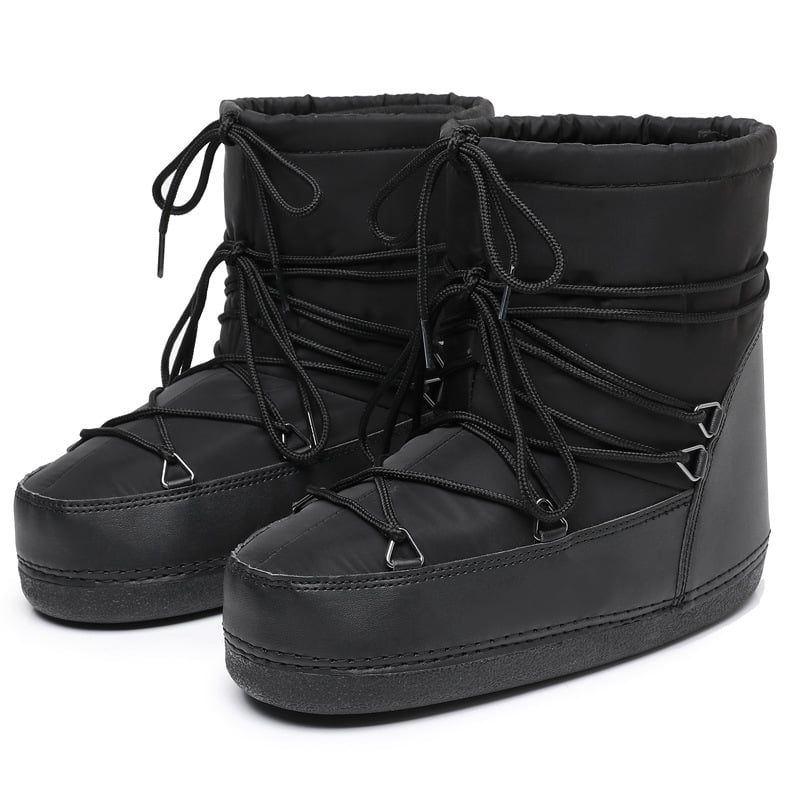 Botas de nieve para mujer impermeables acolchadas de caña media - Kolesa