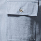 Camisa para hombre de algodón bolsillos frontales estilo casual - Nicolás