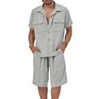 Conjunto casual para hombre de tela fluida estilo relajado - Fabián