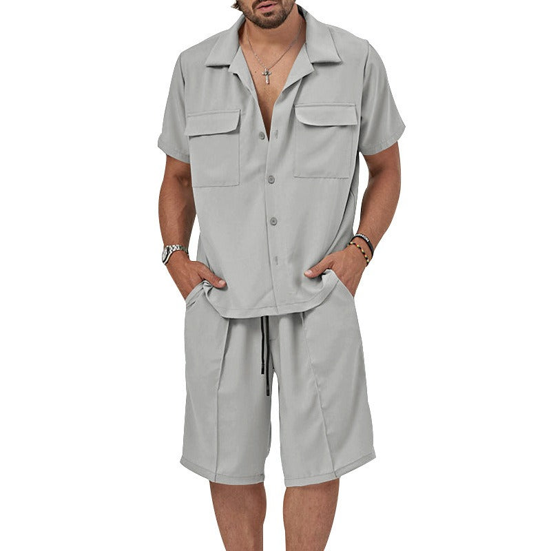 Conjunto casual para hombre de tela fluida estilo relajado - Fabián
