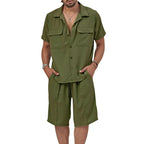 Conjunto casual para hombre de tela fluida estilo relajado - Fabián