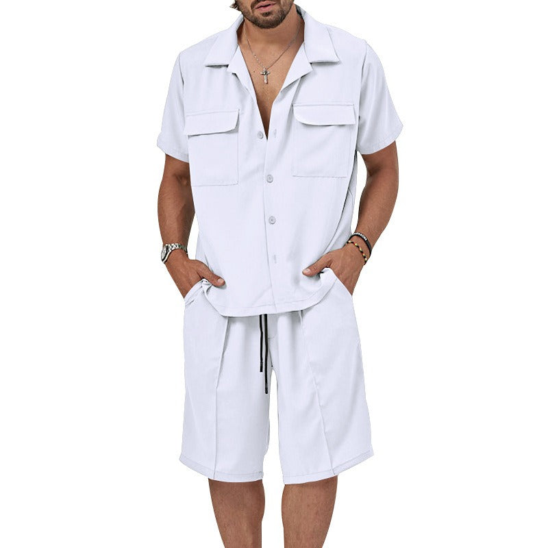Conjunto casual para hombre de tela fluida estilo relajado - Fabián