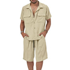 Conjunto casual para hombre de tela fluida estilo relajado - Fabián