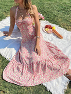 Regina - Vestido sin mangas con escote halter