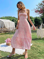 Regina - Vestido sin mangas con escote halter
