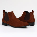 Botines hombre ante estilo chelsea punta cuadrada - Álvaro
