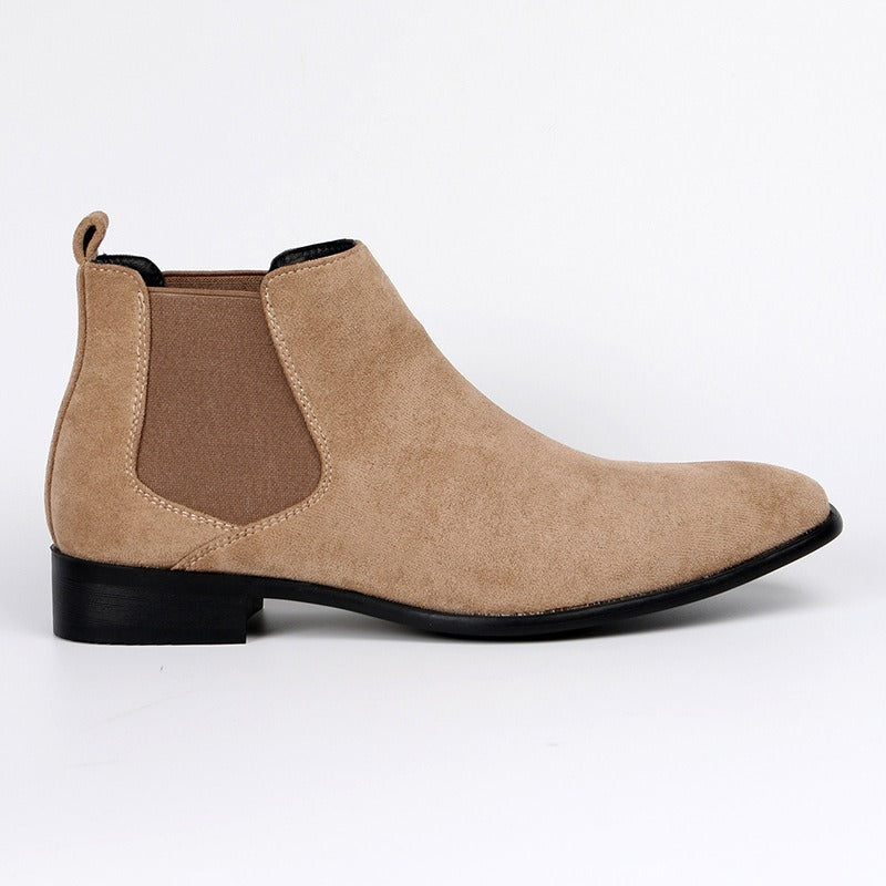 Botines hombre ante estilo chelsea punta cuadrada - Álvaro