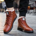 Botines para hombre interior afelpado cálido - Renlor