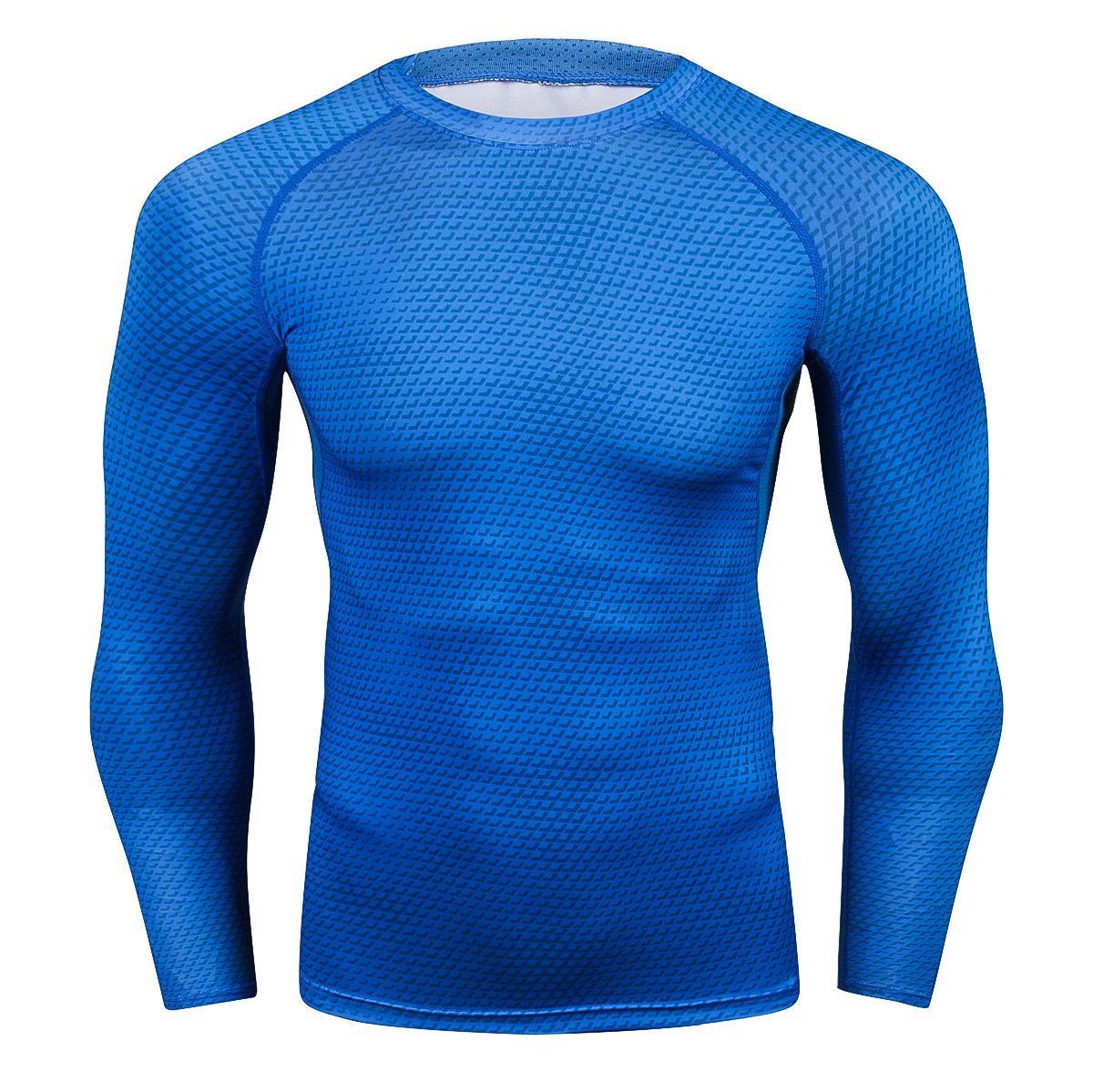 Camiseta deportiva dry fit para hombre manga larga entrenamiento - Roshfran