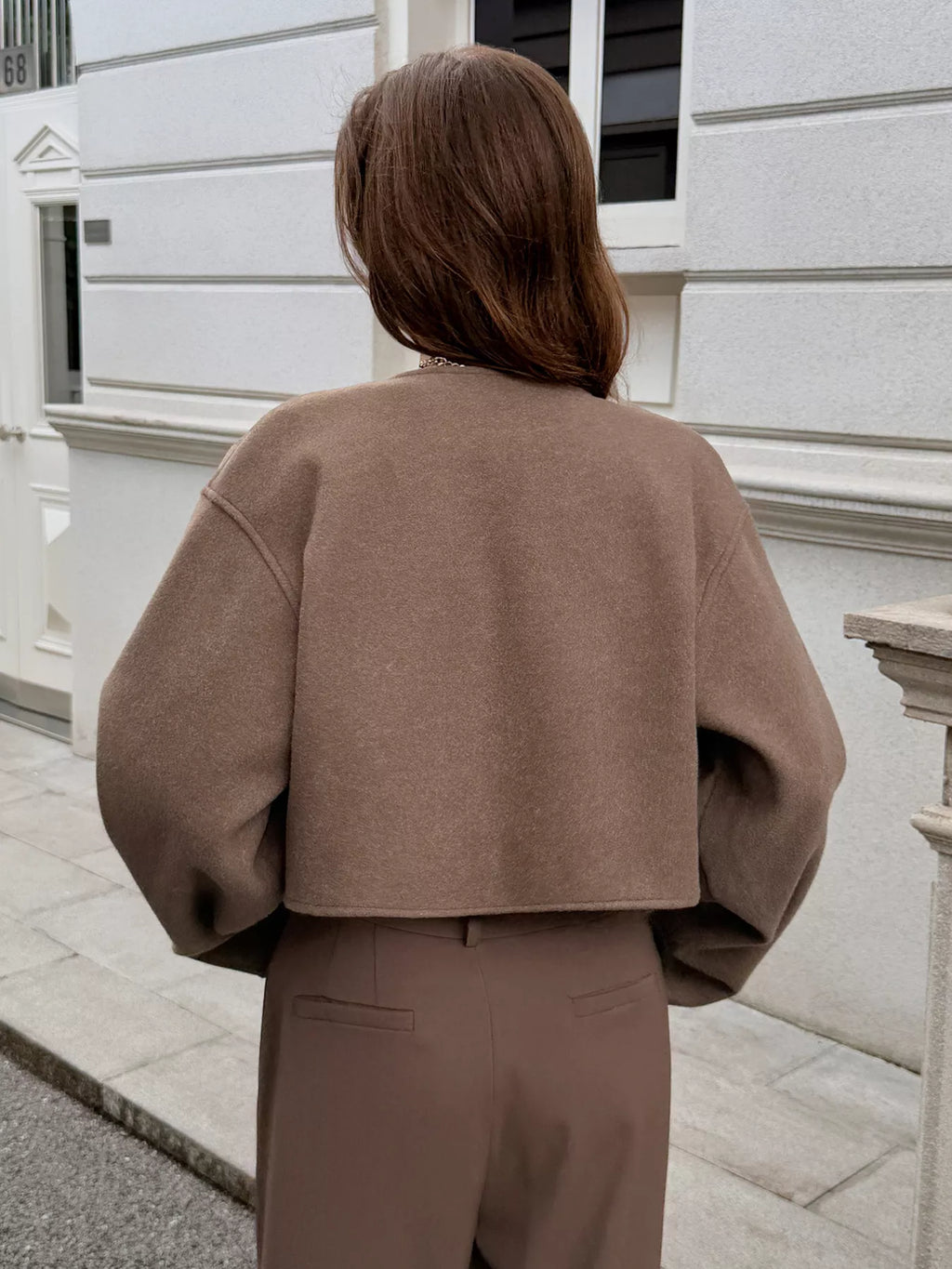 Chaqueta corta de lana para mujer - Sabrina