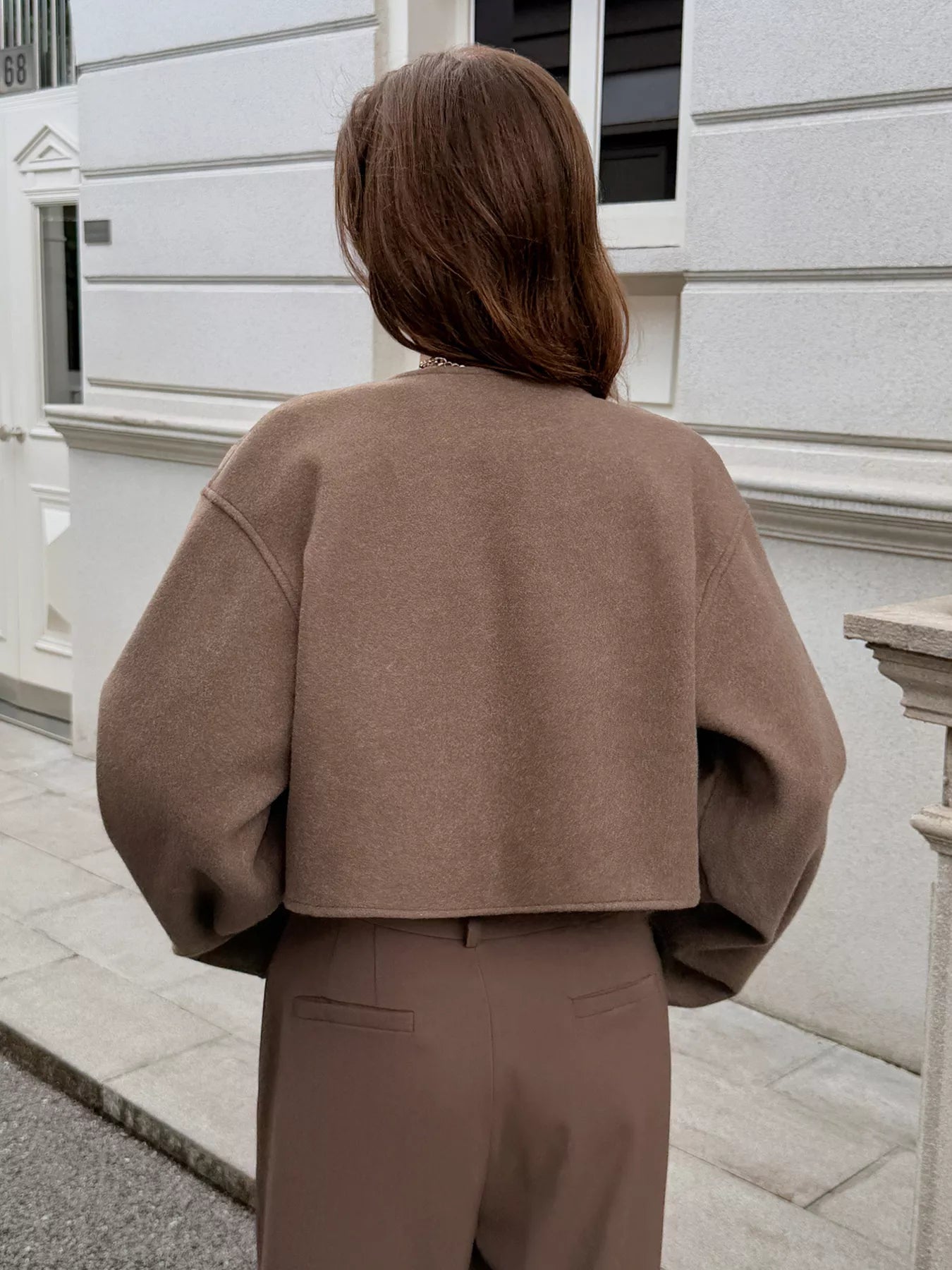 Chaqueta corta de lana para mujer - Sabrina