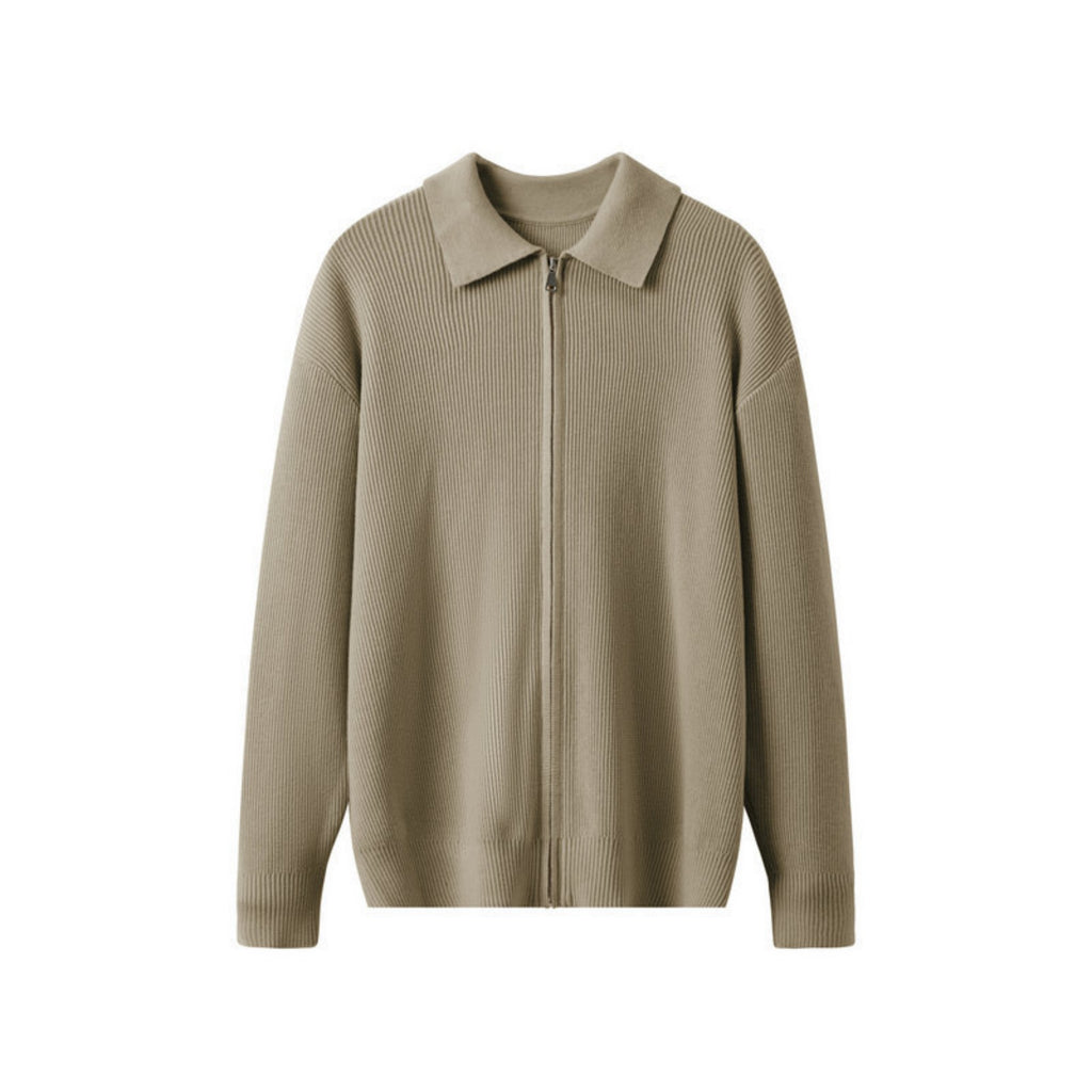 Cárdigan de punto con cuello para hombre - Franco