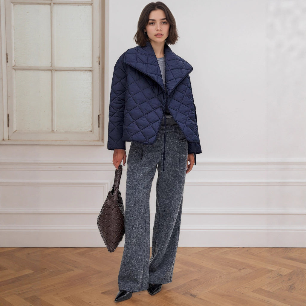 Chaqueta corta para mujer efecto acolchado - Elnara