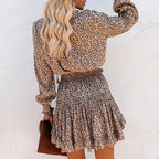 Nienke - Vestido con estampado de leopardo