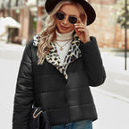 Chaqueta para mujer con cuello estampado y diseño acolchado - Énavel