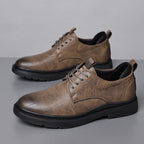 Zapatos casuales hombre cuero sintético suela robusta - Tomás
