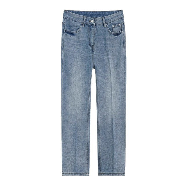 Pantalones vaqueros rectos de lavado claro para hombre - Stellan
