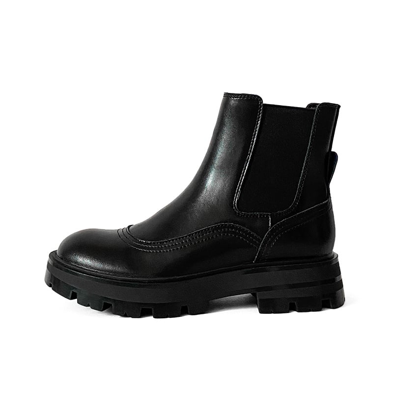 Botines para mujer efecto piel con elástico lateral - Gamblin