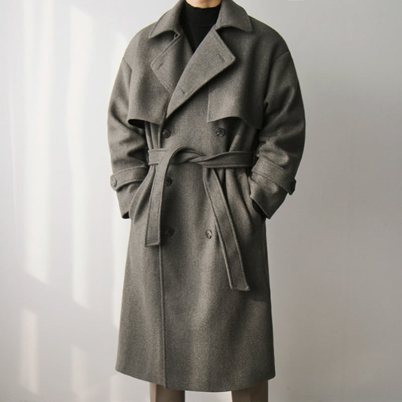 Abrigo de lana para hombre grueso de invierno - Mareon