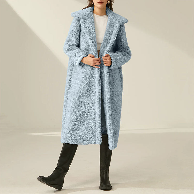 Abrigo largo polar para mujer - Ysandre