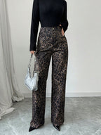 Pantalón para mujer textura estampada - Vaelinne