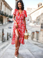 Kaly - Vestido bohemio estampado de flores